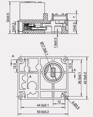 1NM DC5V 3 Way Zone Valve Motor Flow Control 1.8NM Torque