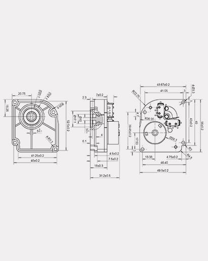 1.8NM 1/2 Flow Control Valve Actuator 1nm Dc Actuator Motor