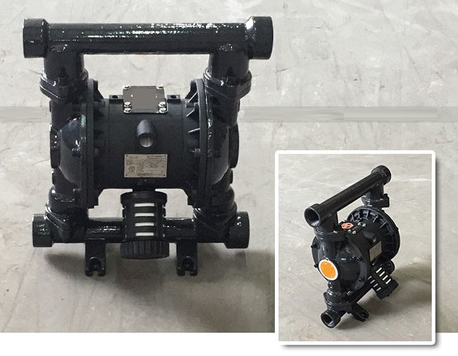 SS304 Pneumatic Diaphragm Pump DN25 Compressed Air Diaphragm Pump